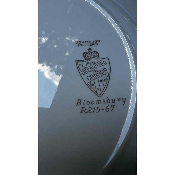 Sovereign Potters Bloomsbury R215-67 Floral Bone China Dinner Plate 10" Scallope - Picture 8 of 10